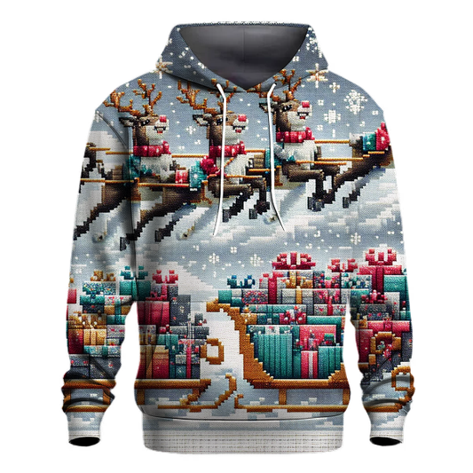 Festive Sleigh Ride Adventure Design Hoodie