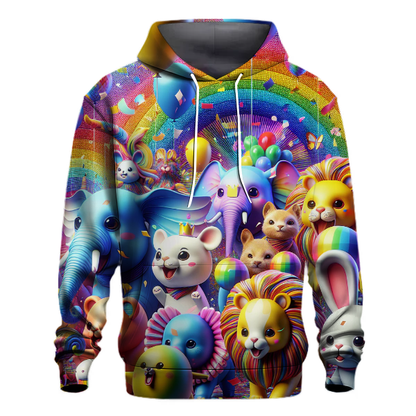 Joyful Animal Parade Hoodie