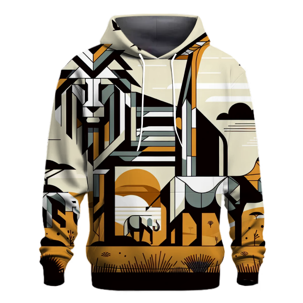 Geometric Safari Adventure Hoodie