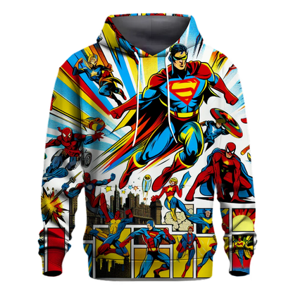 Retro Comic Book Adventure Hoodie