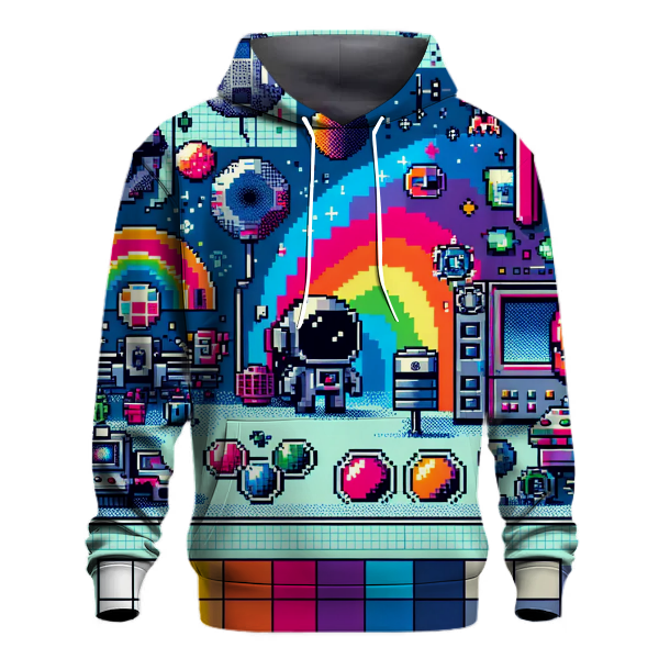 Galactic Retro Arcade Hoodie