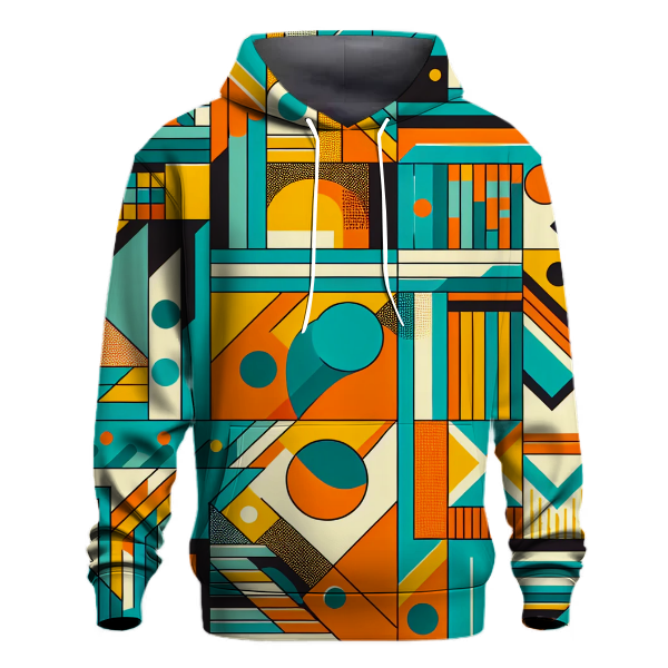 Groovy Geometric Vibes Hoodie