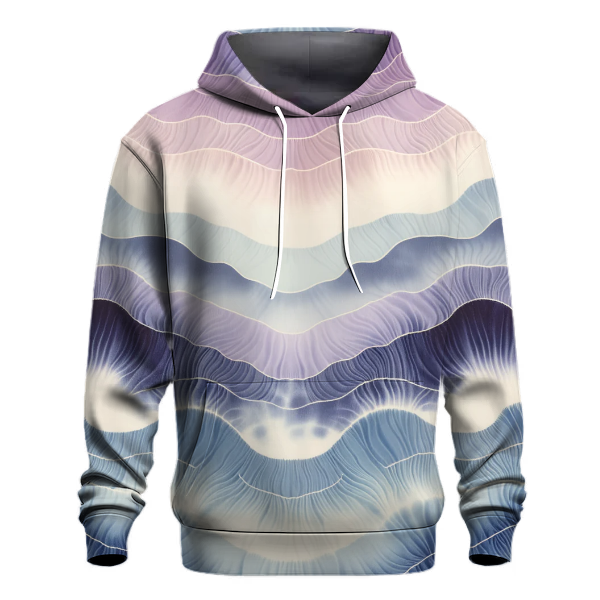 Elegant Ombre Waves Hoodie