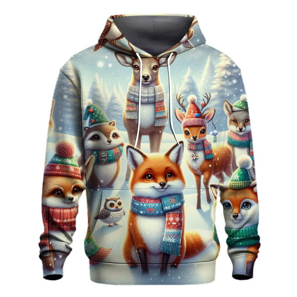 Holiday Spirit Animal Friends Hoodie