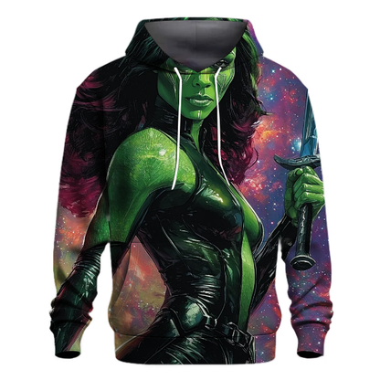 Zoe Saldana The Fearless Guardian of Gamora Hoodie