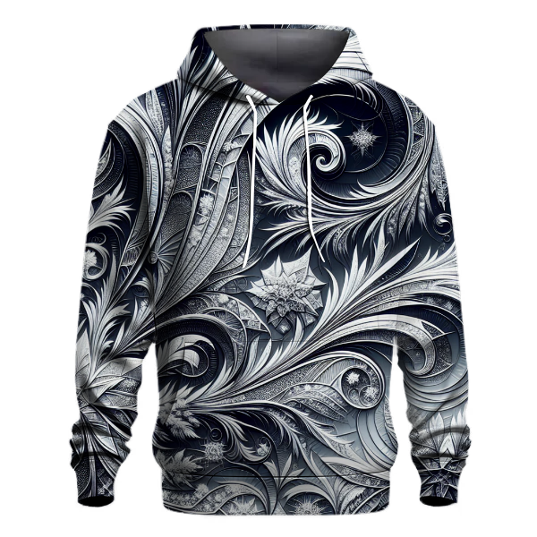 Frosty Crystal Patterns Hoodie