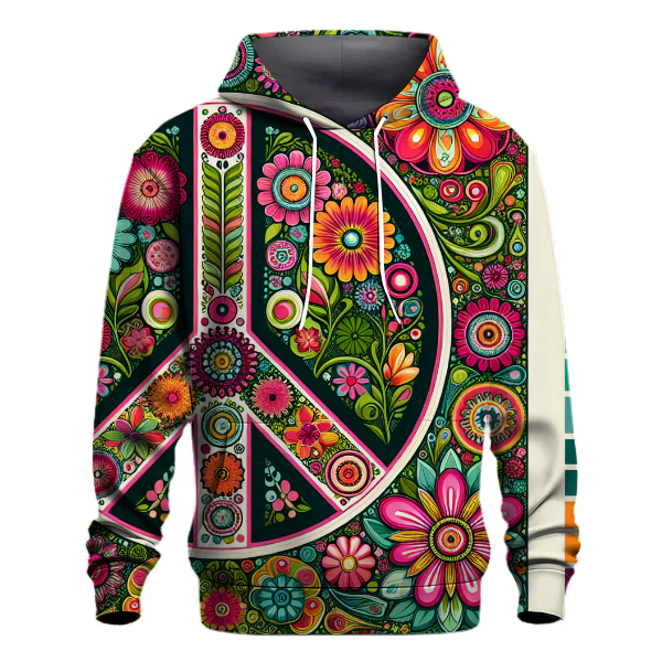 Peace and Love Hippie Hoodie