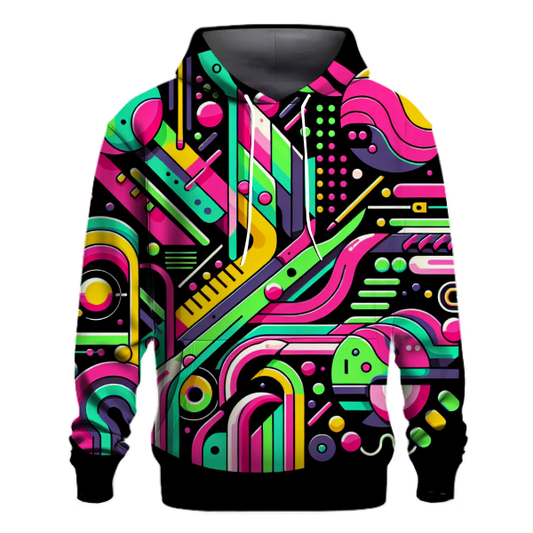 Neon Art Explosion Hoodie