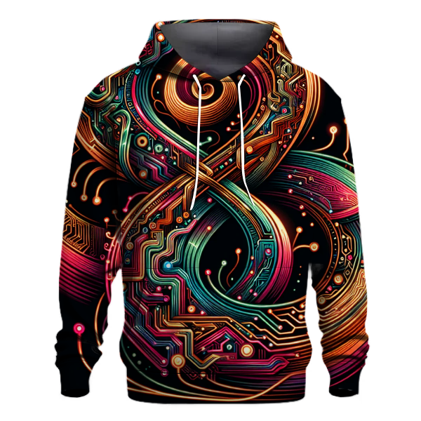 Techno Neon Fusion Hoodie