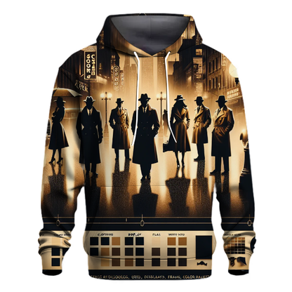 Vintage Film Noir Mystery Hoodie