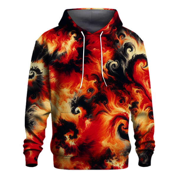 Crimson Fire Dance Hoodie