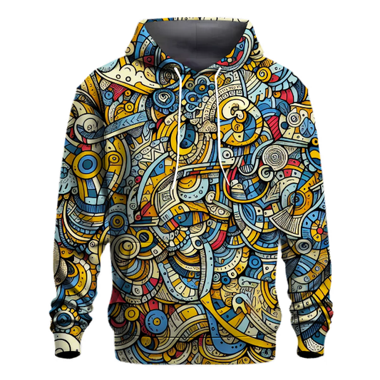 Funky Doodle Patterns Hoodie