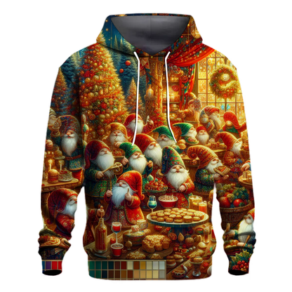 Gnomes Celebrate Christmas Hoodie