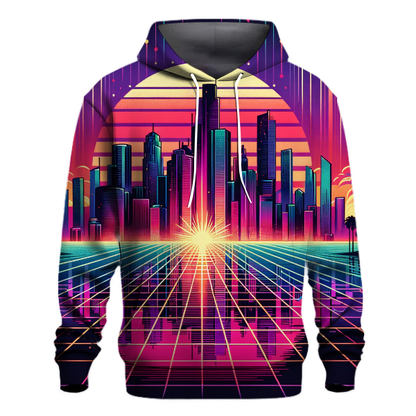 Retro Wave Sunset Hoodie