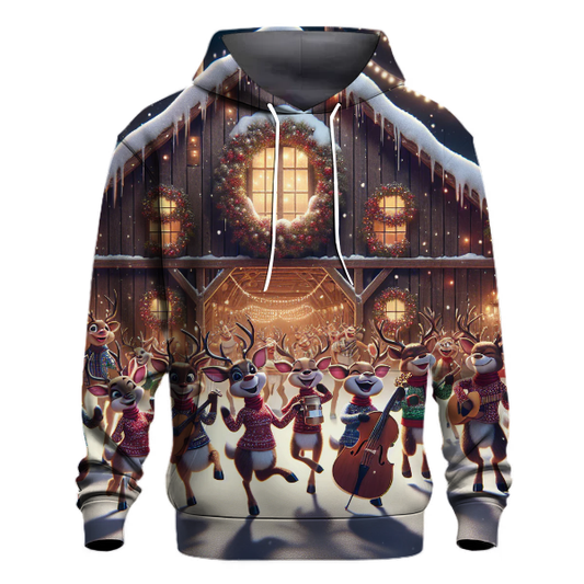 Reindeer Barn Dance Hoodie