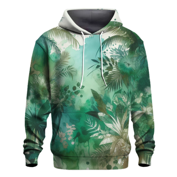 Verdant Oasis Tie-dye Design Hoodie