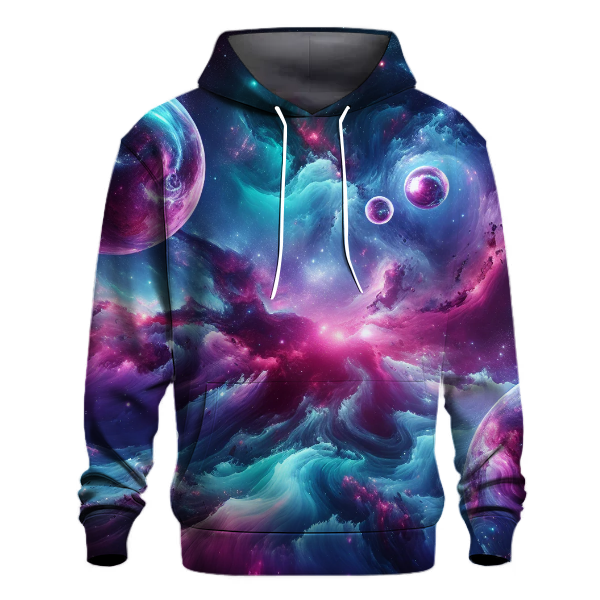 Cosmic Neon Odyssey Hoodie