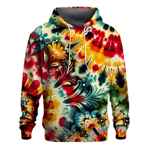 Garden Fiesta Tie-Dye Hoodie