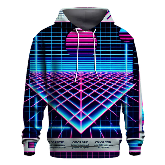 Bright Laser Grid Hoodie