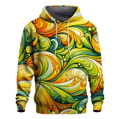 Citrus Splash Tie-dye Design Hoodie