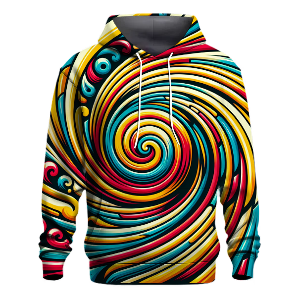 Dynamic Spiral Colors Hoodie