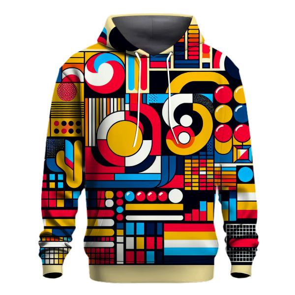 Funky Geometric Pop Hoodie