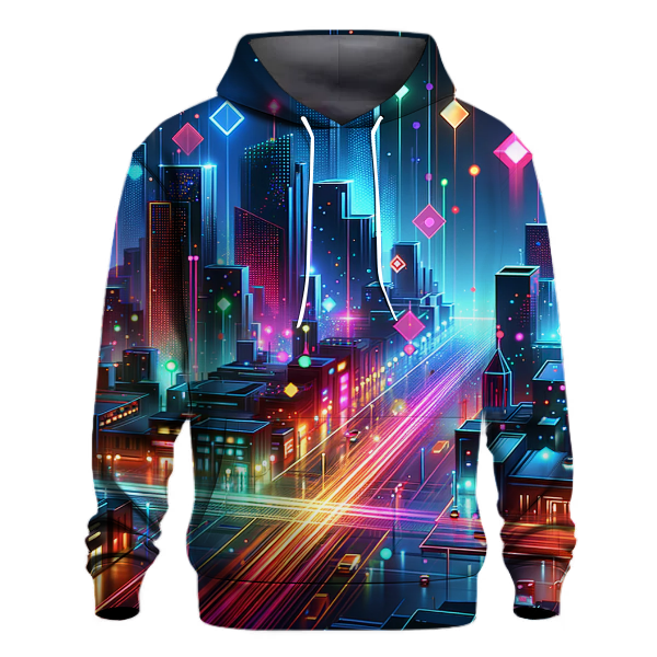 Futuristic Neon Lights Hoodie