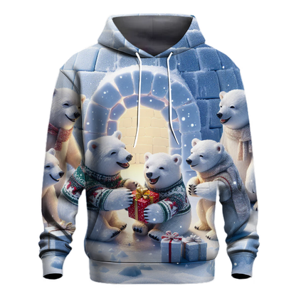 Polar Bear Igloo Gathering Hoodie