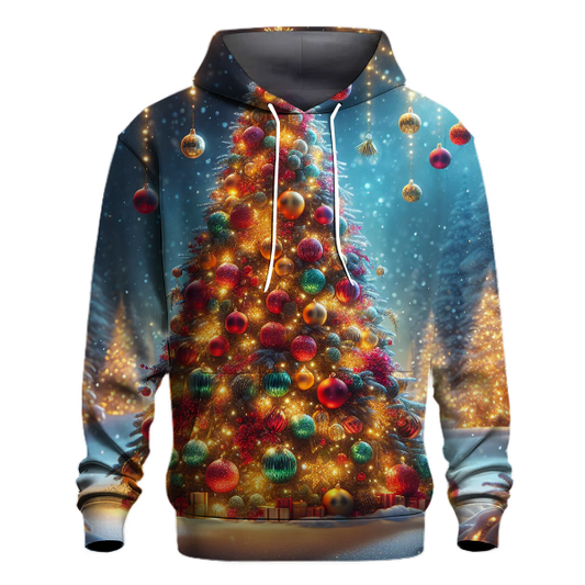 Cozy Christmas Tree Glow Hoodie