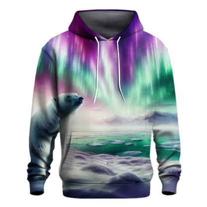 Arctic Aurora Polar Bear Hoodie