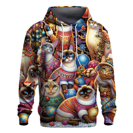 Christmas Cats Galore Hoodie