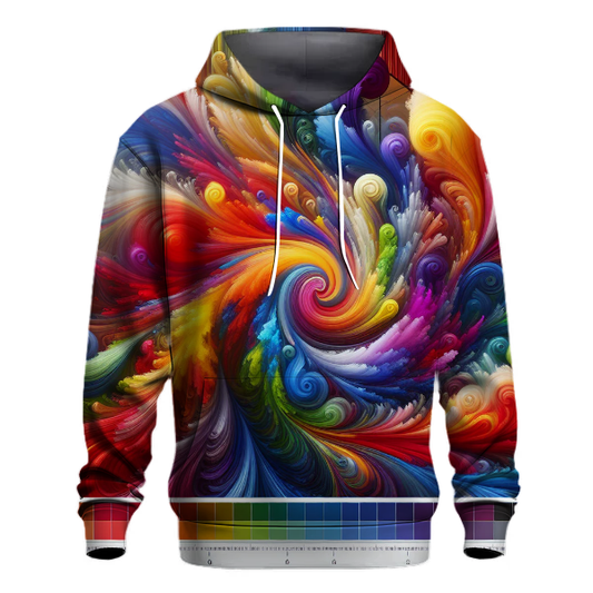 Rainbow Burst Tie-dye Design Hoodie