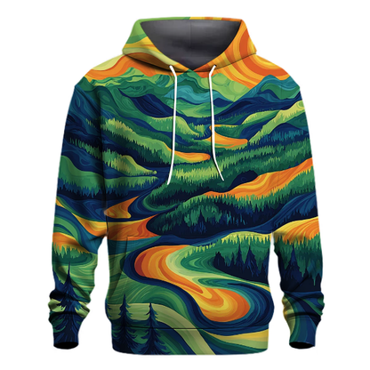 Psychedelic Mountain Escape Hoodie