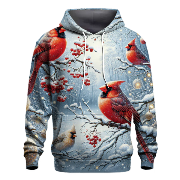 Charming Christmas Cardinals Hoodie