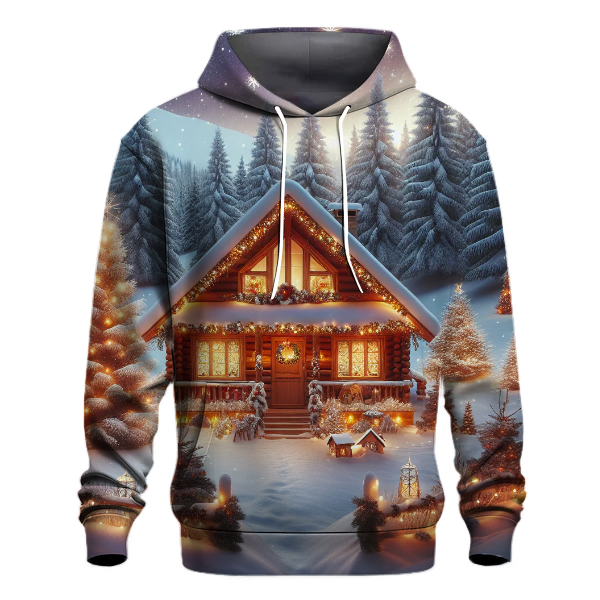 Cozy Winter Cabin Retreat Hoodie