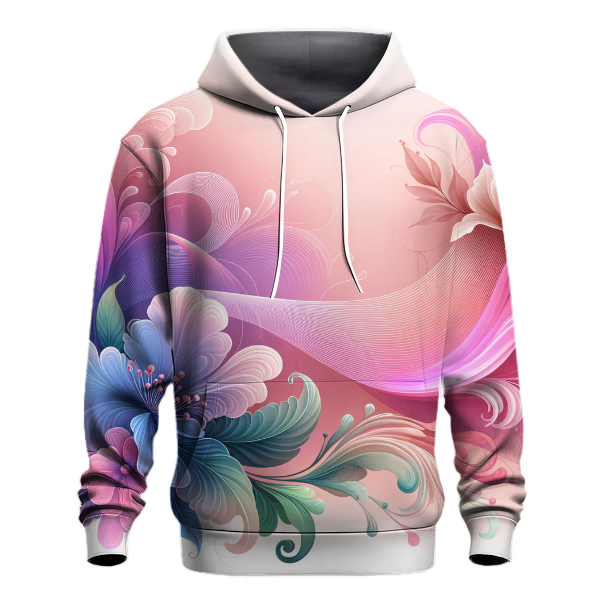 Floral Blossom Gradient Hoodie