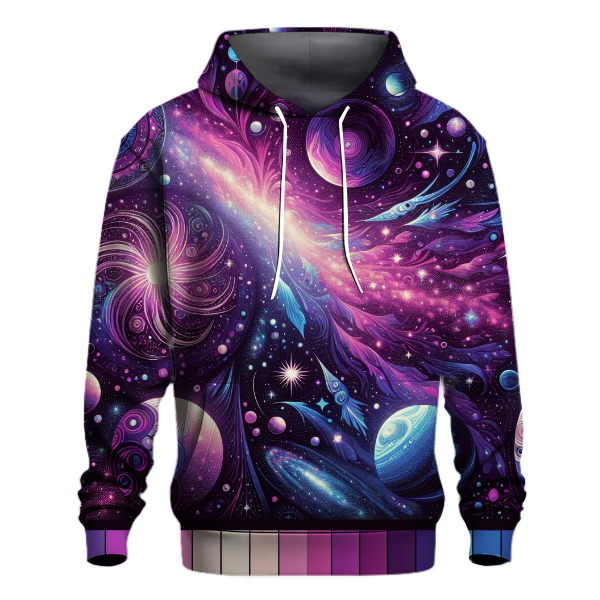 Cosmic Neon Journey Hoodie