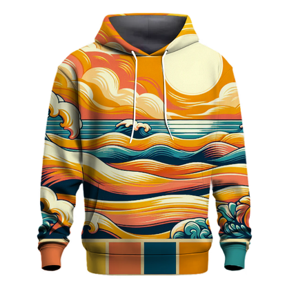 Groovy Sunshine Waves Hoodie