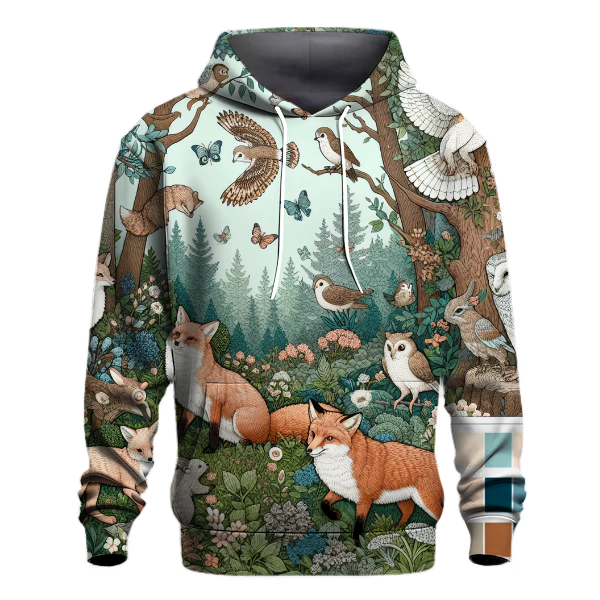 Charming Forest Creatures Hoodie