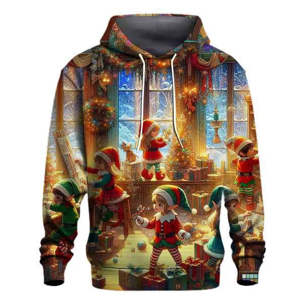 Magical Christmas Elf Workshop Hoodie