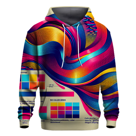 Neon Retro Waves Hoodie