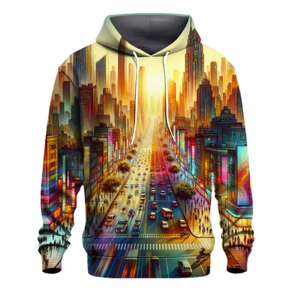 Dynamic Cityscape Adventure Hoodie