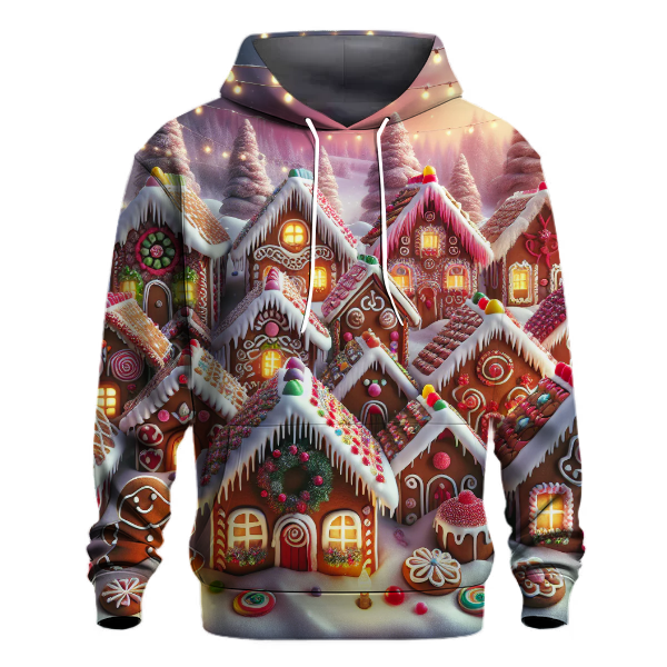 Festive Gingerbread Houses Hoodie