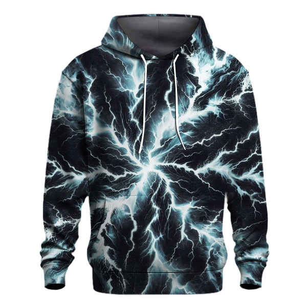 Electric Blue Lightning Bolt Hoodie