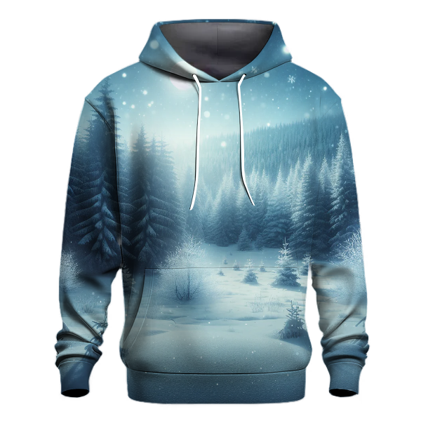 Frosty Night Forest Hoodie