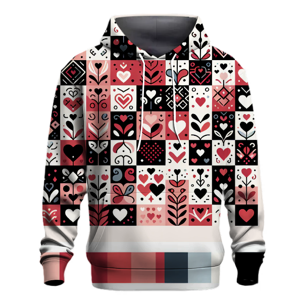 Groovy Checkered Love Hoodie