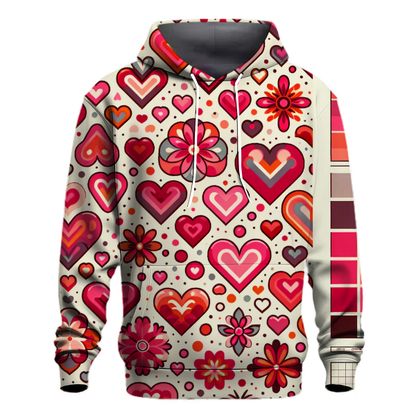 Groovy Heart Patterns Hoodie