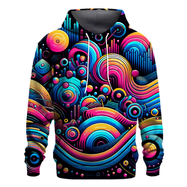 Synth Pop Spectrum Design Hoodie Custom Hoodies