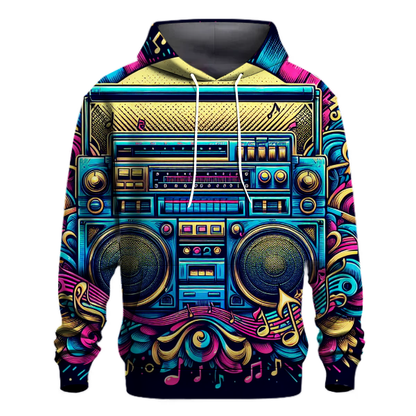 Retro Boombox Melody Hoodie