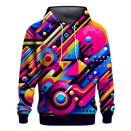 Dynamic 80s Shapes Hoodie